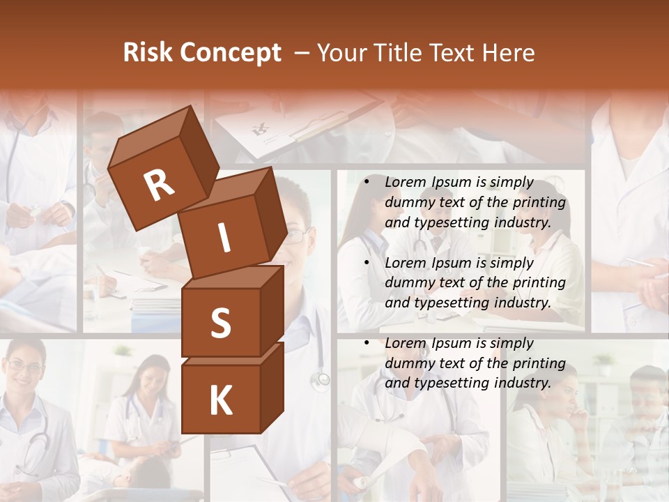 Clinician Female Blank PowerPoint Template