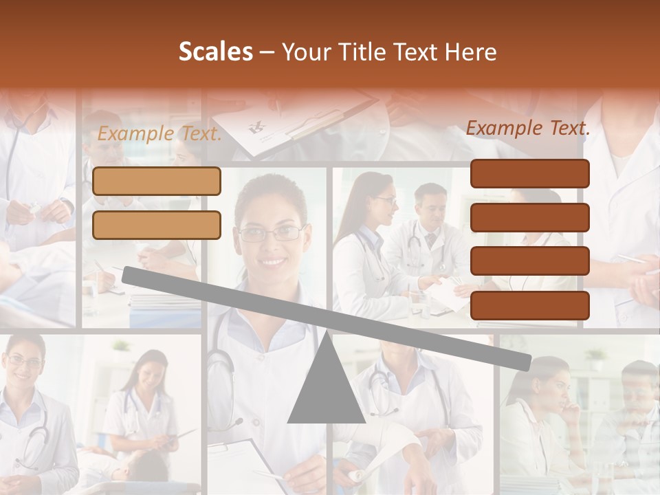 Clinician Female Blank PowerPoint Template