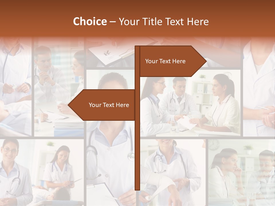 Clinician Female Blank PowerPoint Template