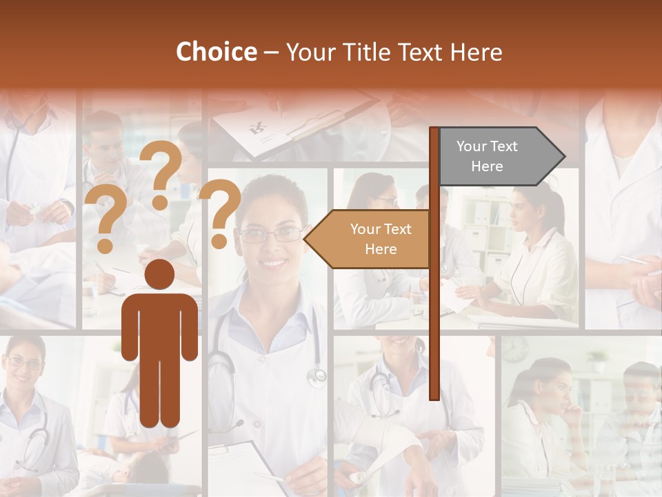 Clinician Female Blank PowerPoint Template