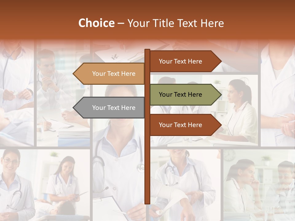 Clinician Female Blank PowerPoint Template