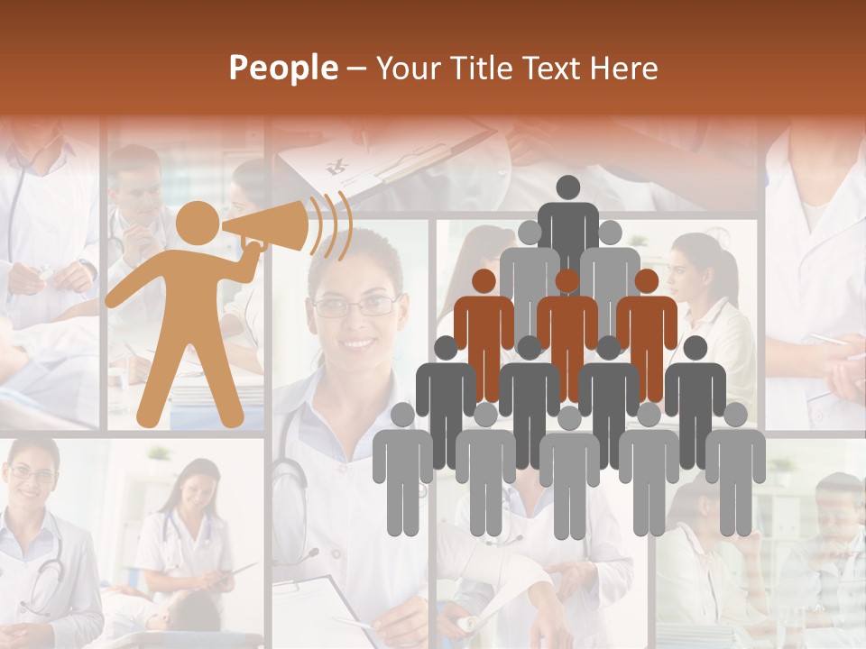 Clinician Female Blank PowerPoint Template