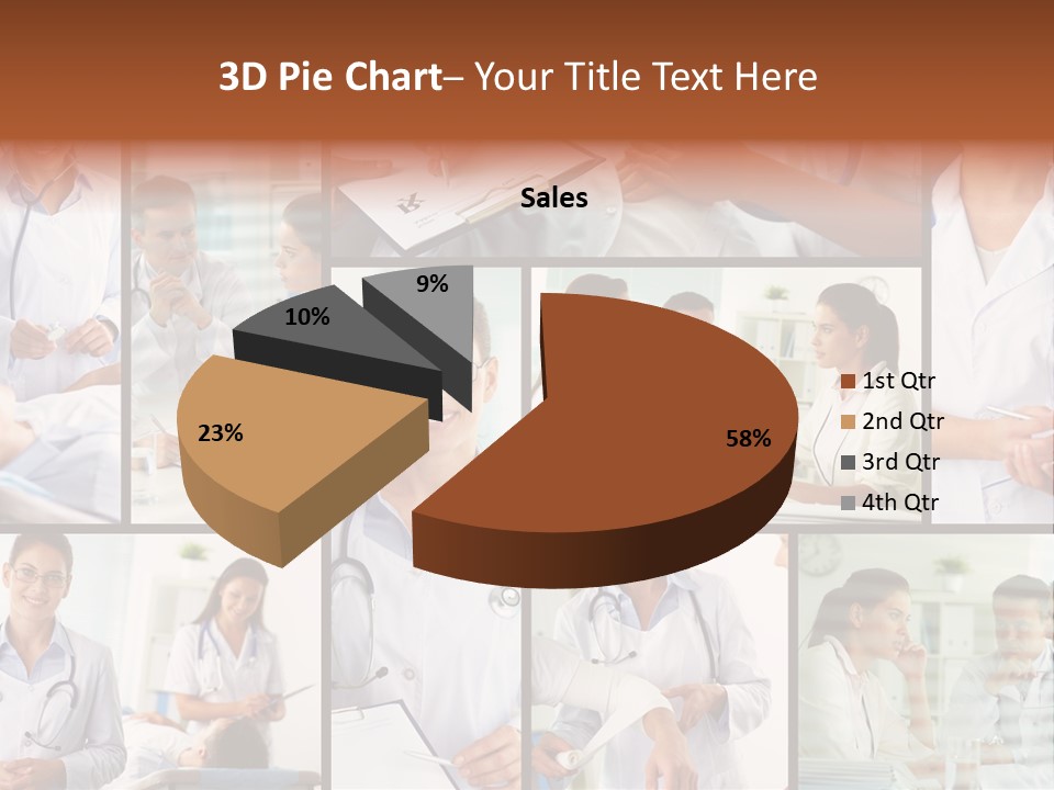 Clinician Female Blank PowerPoint Template