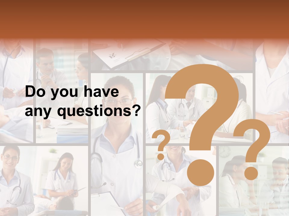 Clinician Female Blank PowerPoint Template