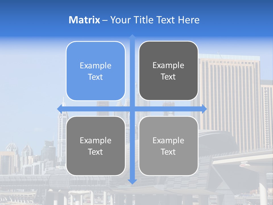Station City Dubai Marina PowerPoint Template