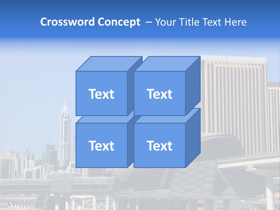 Station City Dubai Marina PowerPoint Template