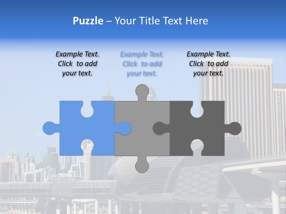 Station City Dubai Marina PowerPoint Template