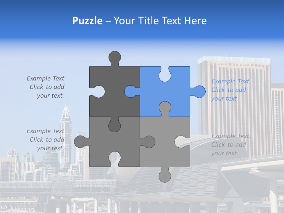 Station City Dubai Marina PowerPoint Template