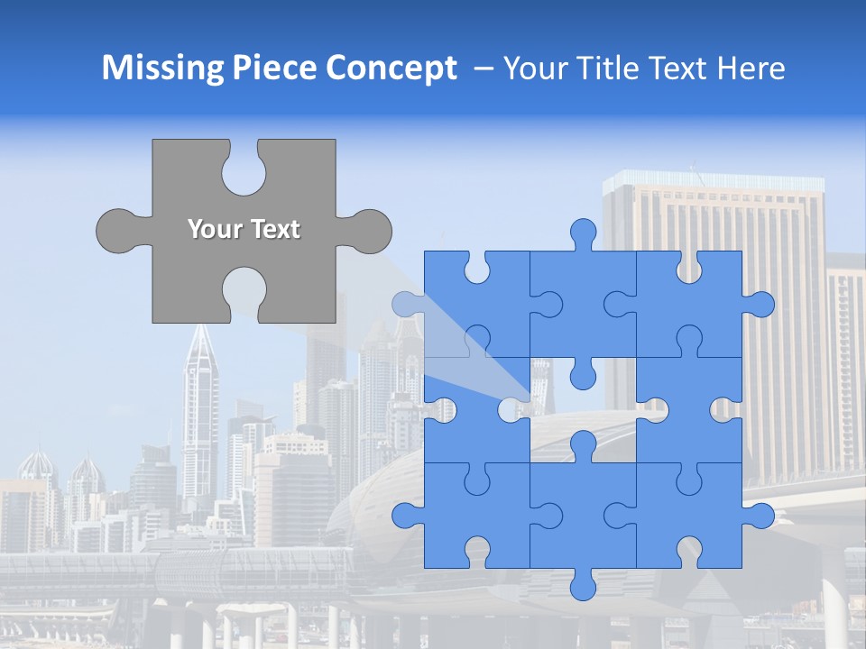 Station City Dubai Marina PowerPoint Template