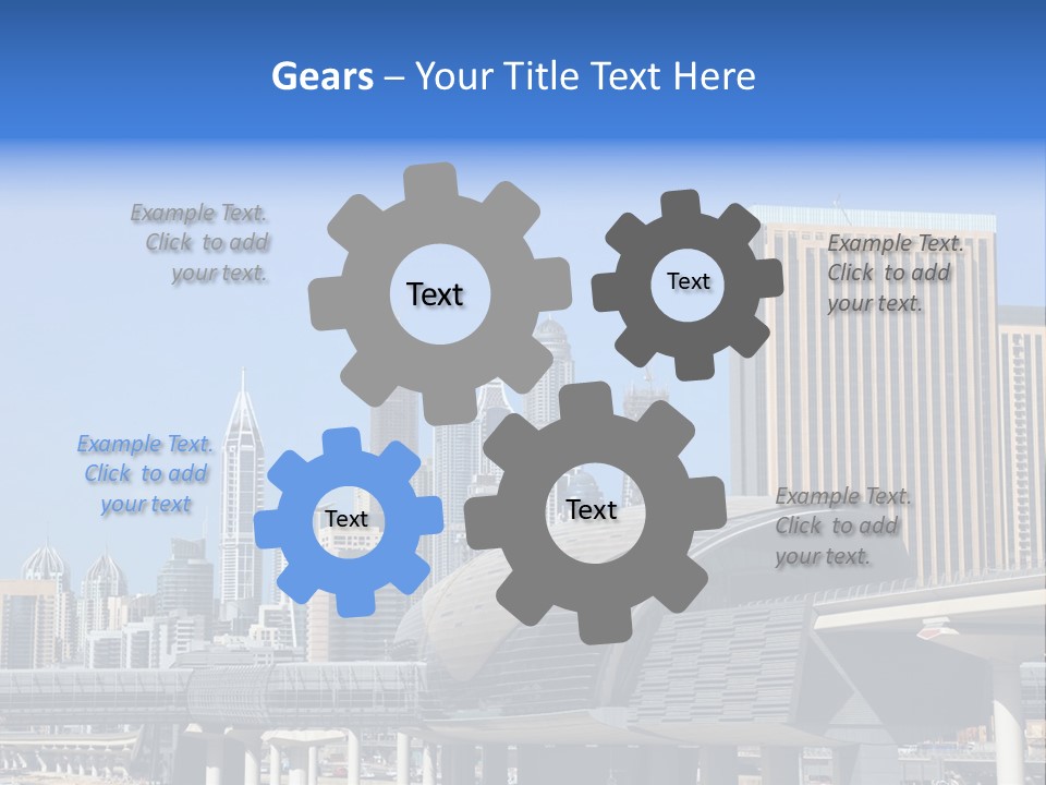 Station City Dubai Marina PowerPoint Template