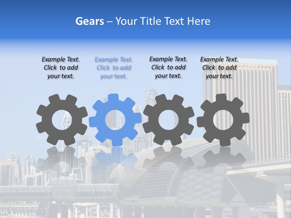 Station City Dubai Marina PowerPoint Template