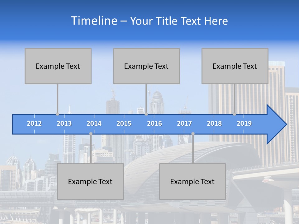 Station City Dubai Marina PowerPoint Template