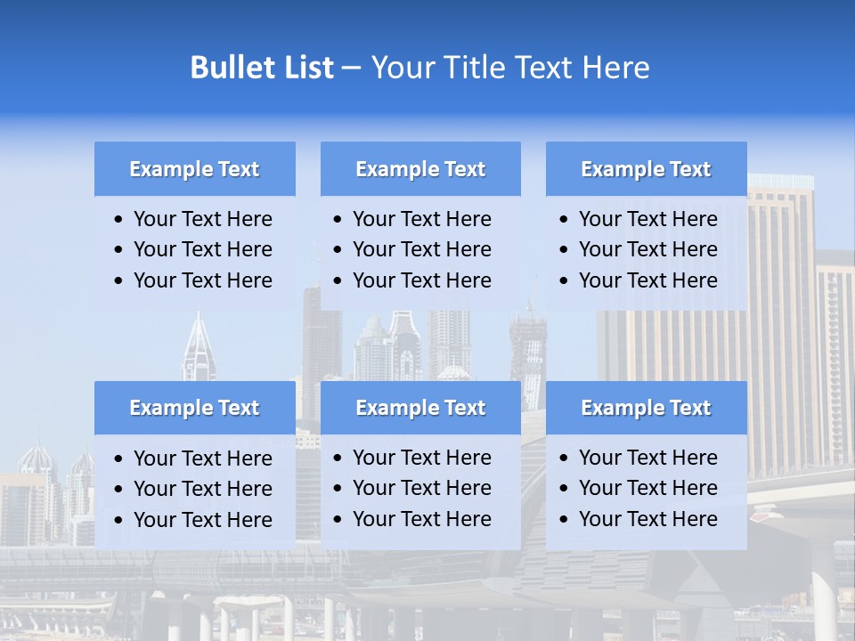 Station City Dubai Marina PowerPoint Template