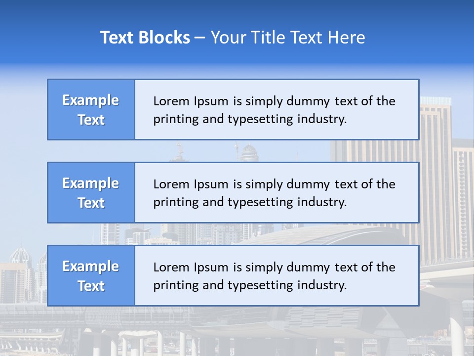 Station City Dubai Marina PowerPoint Template