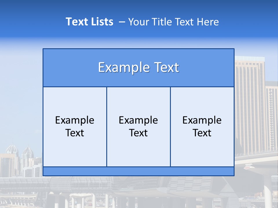 Station City Dubai Marina PowerPoint Template