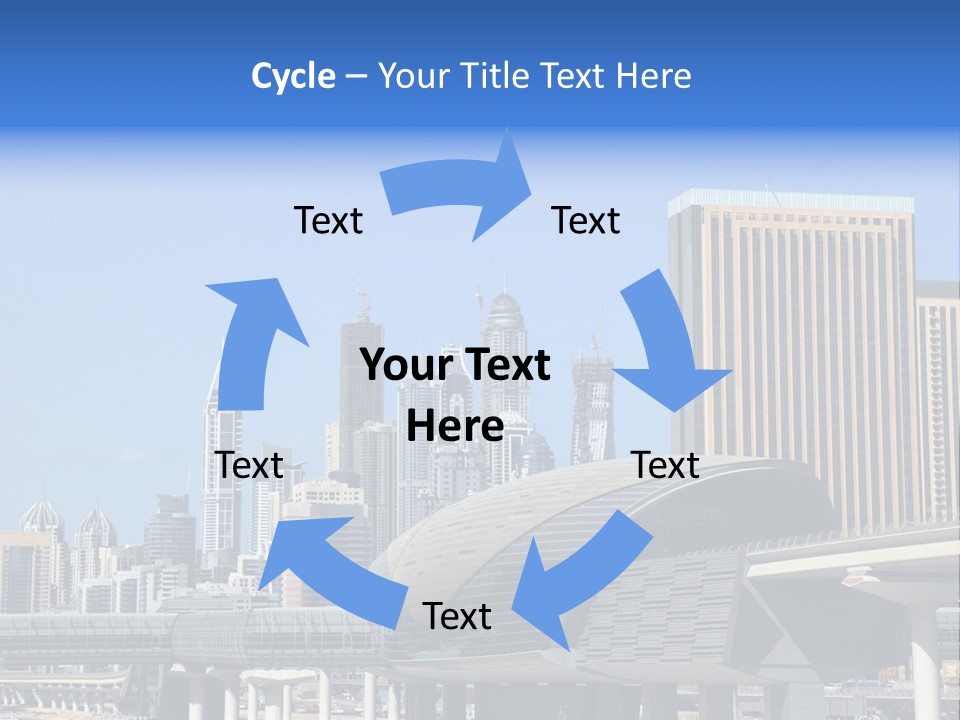 Station City Dubai Marina PowerPoint Template