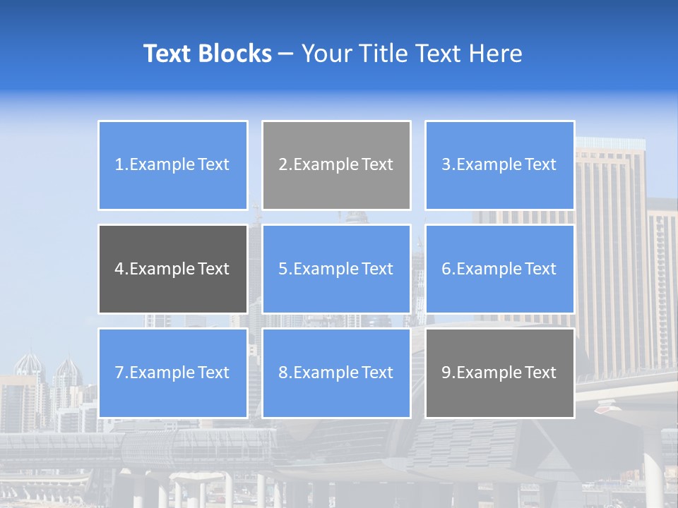 Station City Dubai Marina PowerPoint Template