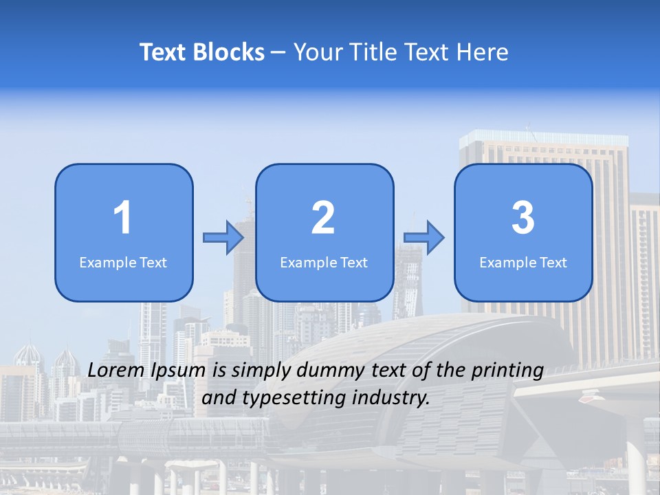 Station City Dubai Marina PowerPoint Template
