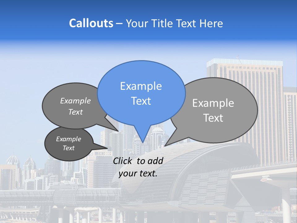 Station City Dubai Marina PowerPoint Template