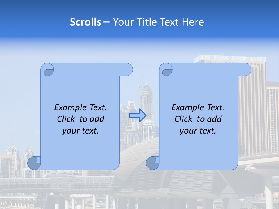 Station City Dubai Marina PowerPoint Template