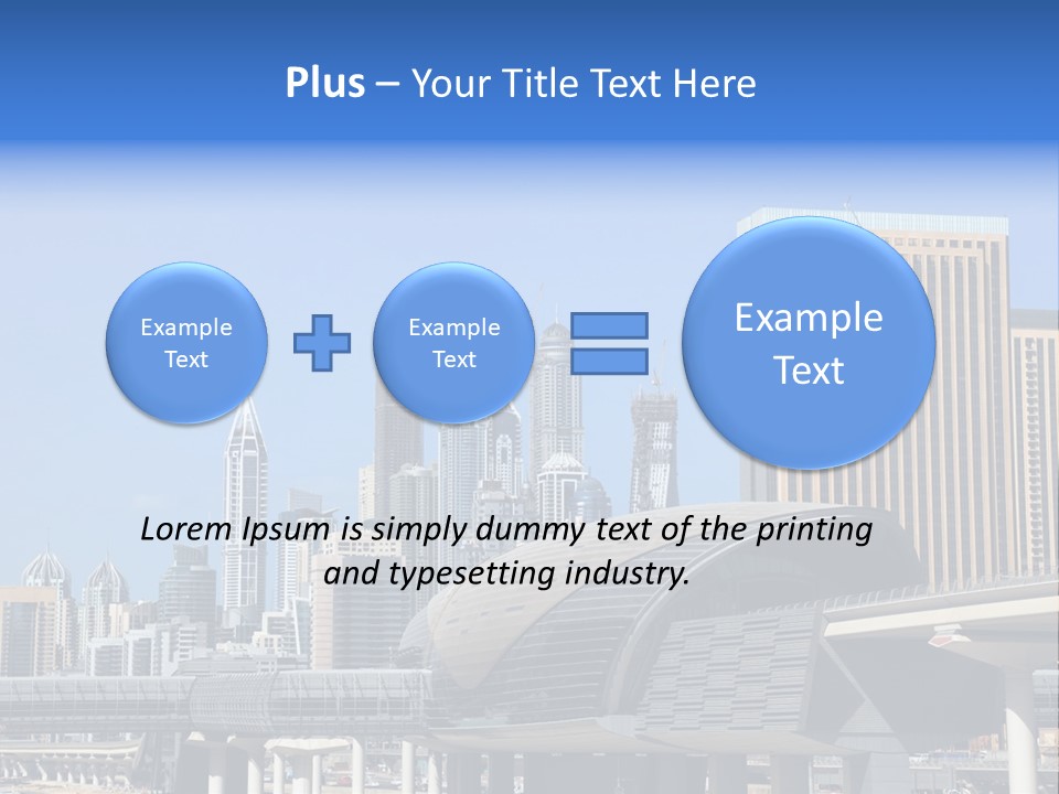 Station City Dubai Marina PowerPoint Template
