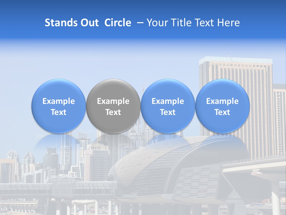 Station City Dubai Marina PowerPoint Template