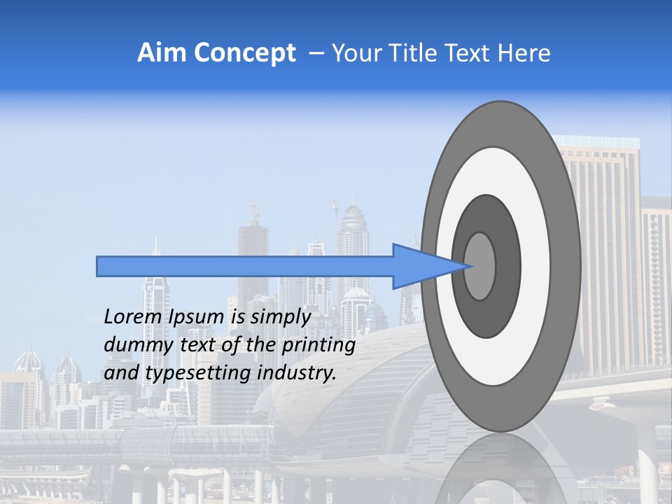 Station City Dubai Marina PowerPoint Template