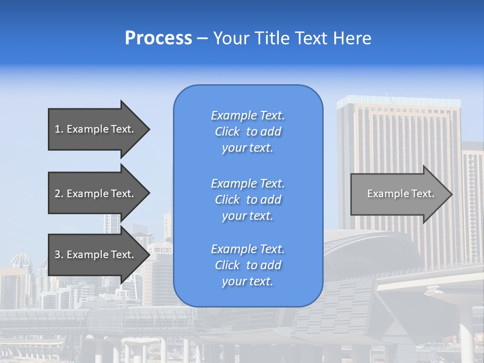 Station City Dubai Marina PowerPoint Template