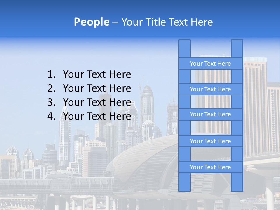 Station City Dubai Marina PowerPoint Template