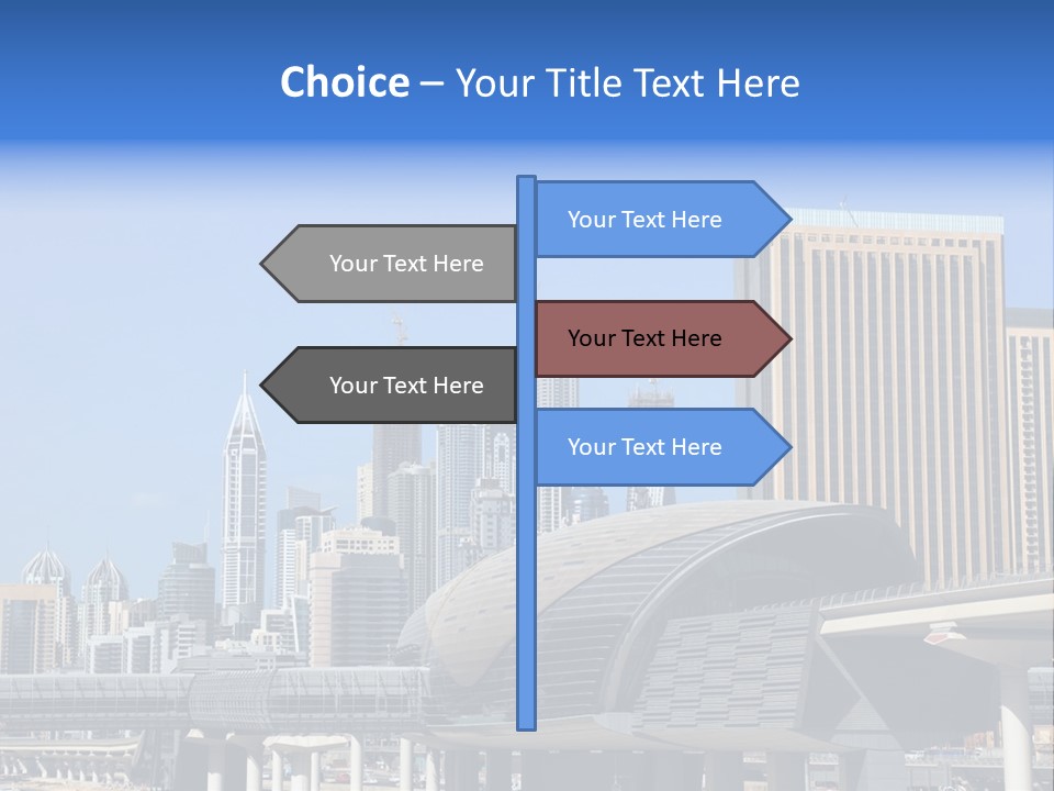 Station City Dubai Marina PowerPoint Template