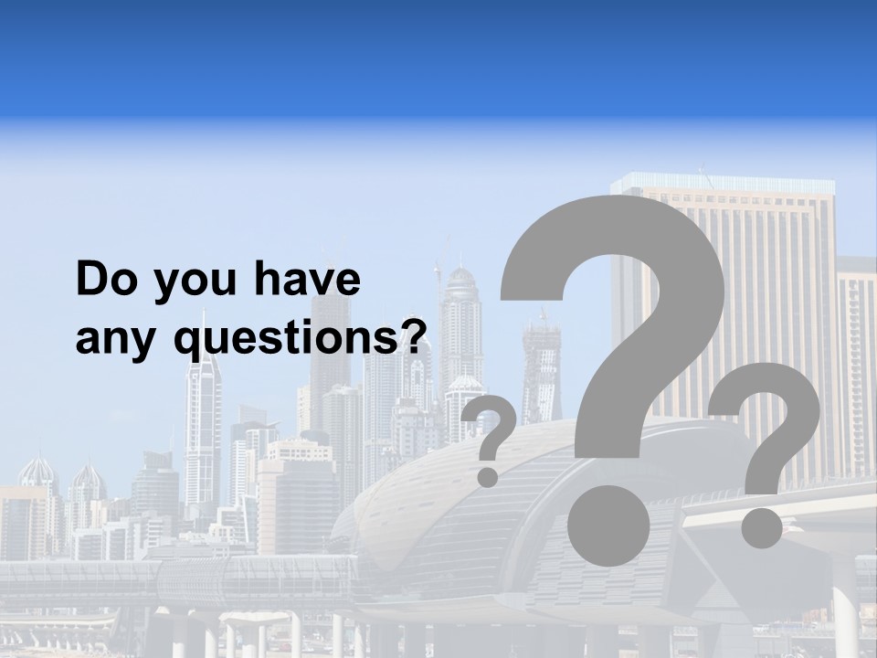 Station City Dubai Marina PowerPoint Template