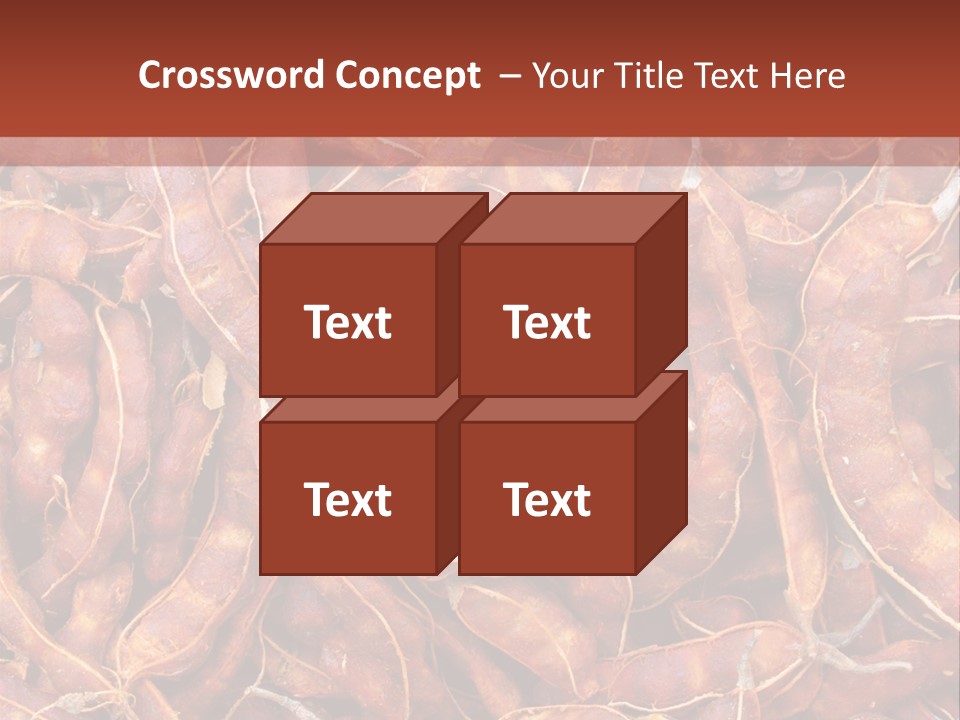 Brown Shell Pea PowerPoint Template