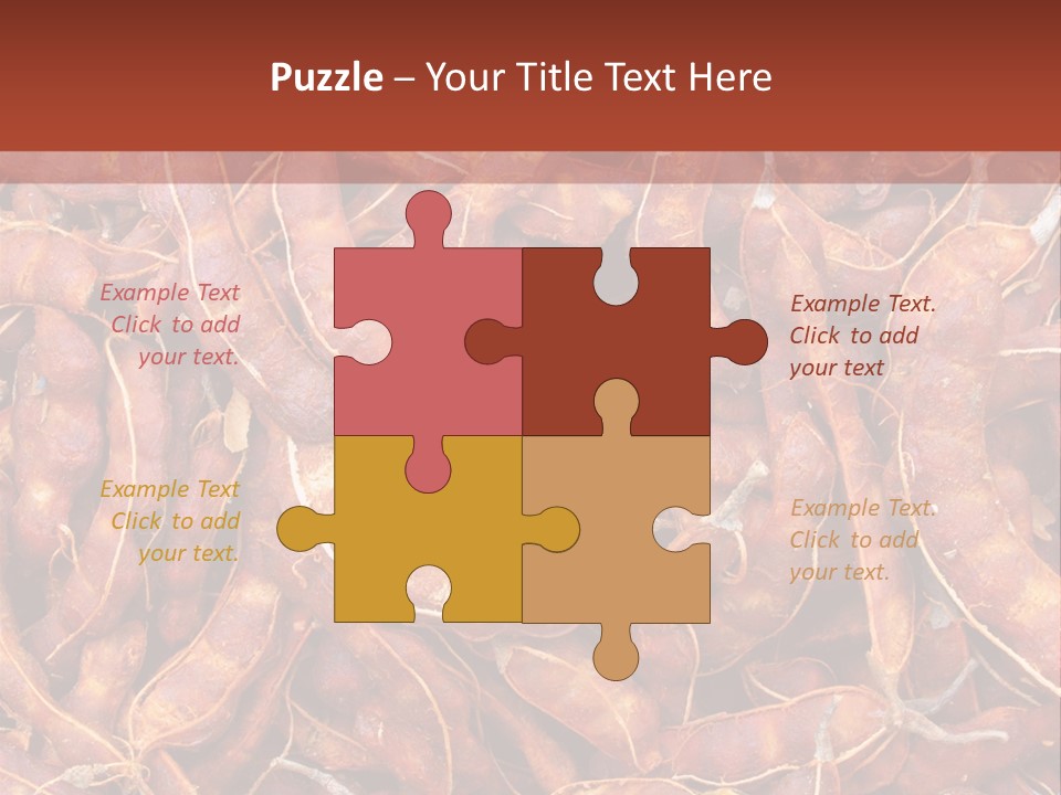 Brown Shell Pea PowerPoint Template