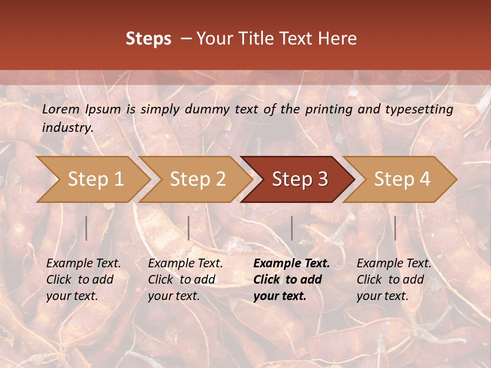 Brown Shell Pea PowerPoint Template