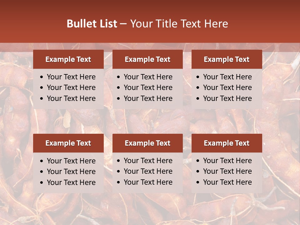 Brown Shell Pea PowerPoint Template