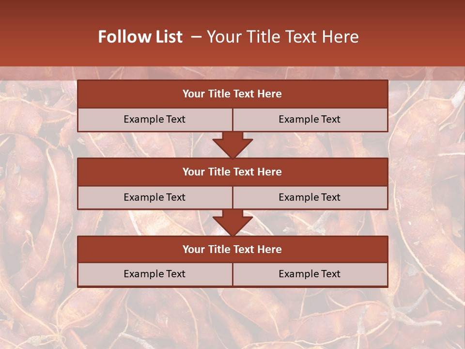 Brown Shell Pea PowerPoint Template