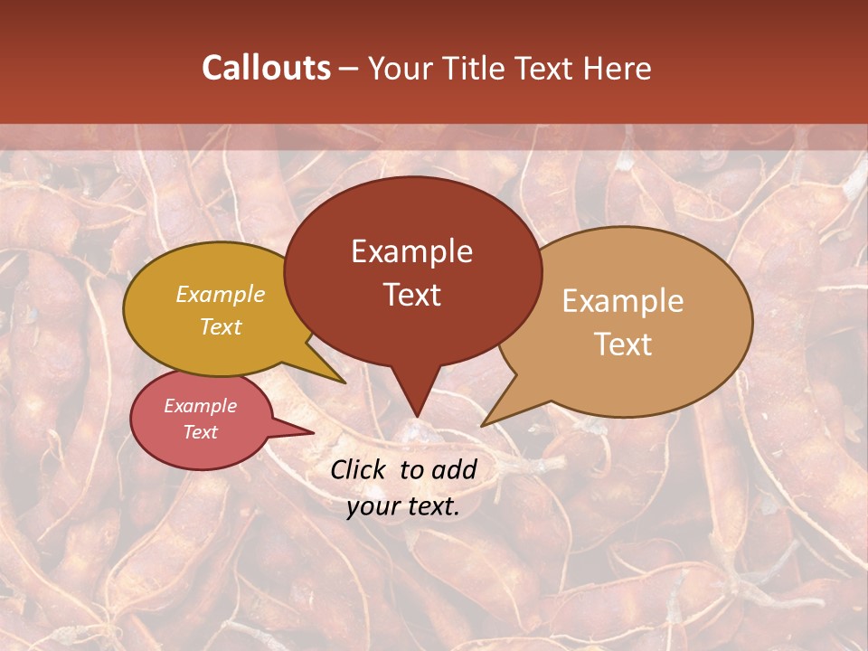 Brown Shell Pea PowerPoint Template