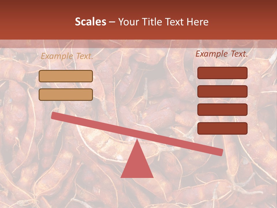 Brown Shell Pea PowerPoint Template