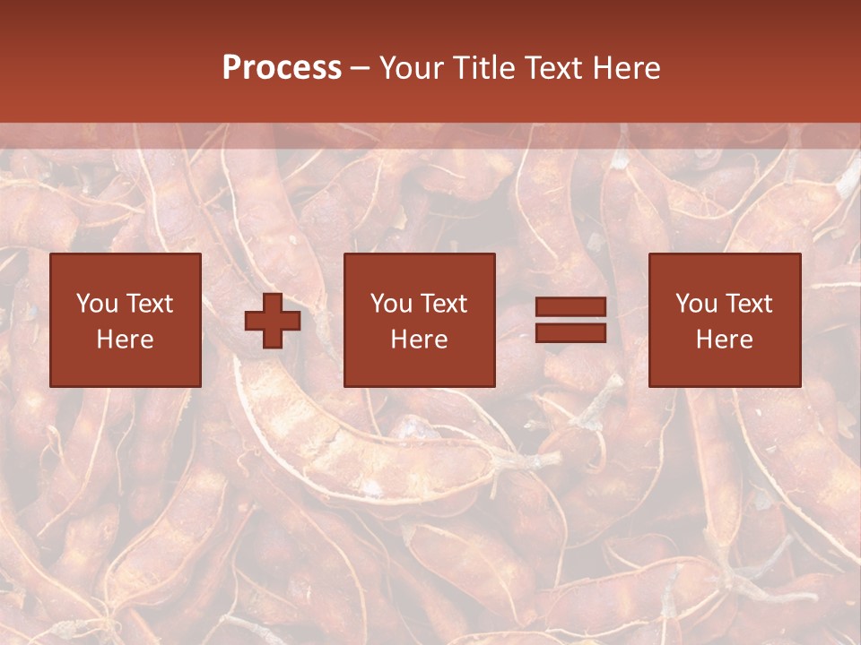 Brown Shell Pea PowerPoint Template