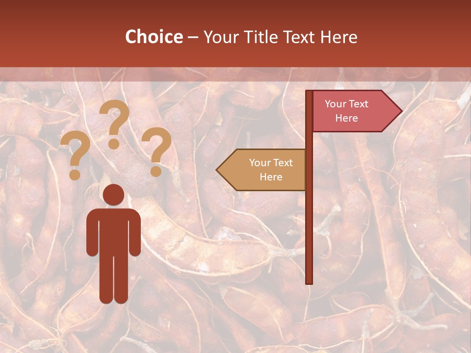 Brown Shell Pea PowerPoint Template