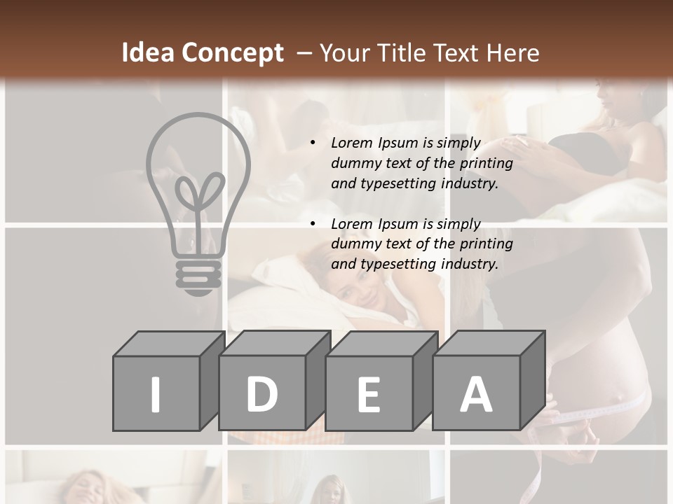 Person Square Human PowerPoint Template