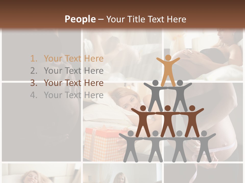 Person Square Human PowerPoint Template