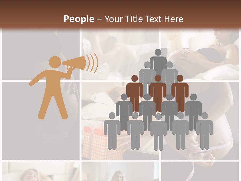 Person Square Human PowerPoint Template