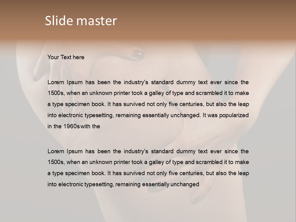 Butt White Ass PowerPoint Template