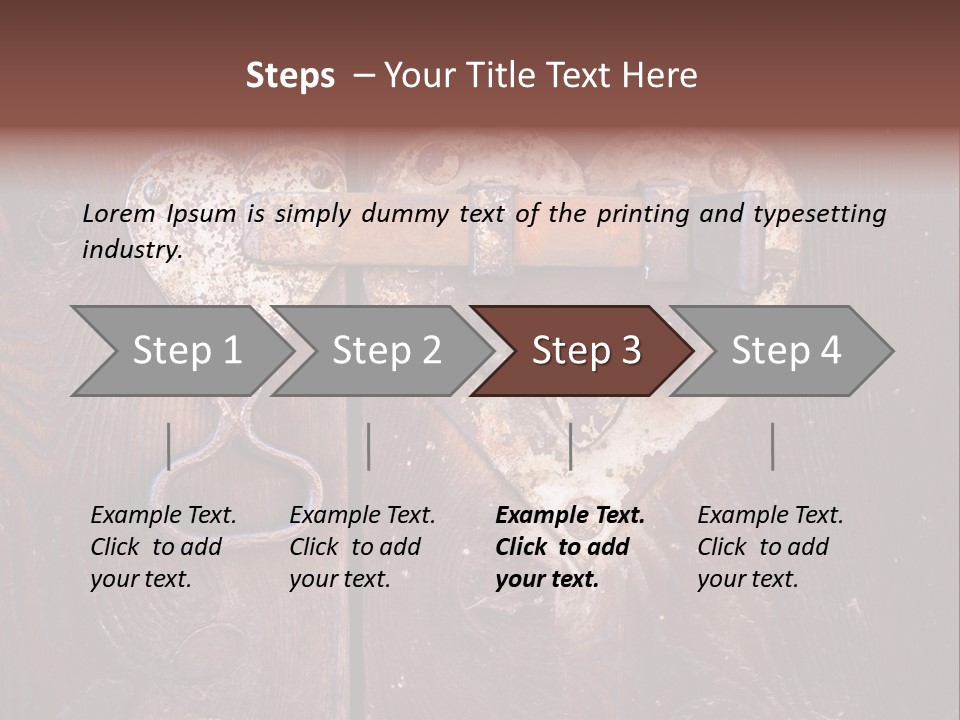 Passion Rusty Door PowerPoint Template