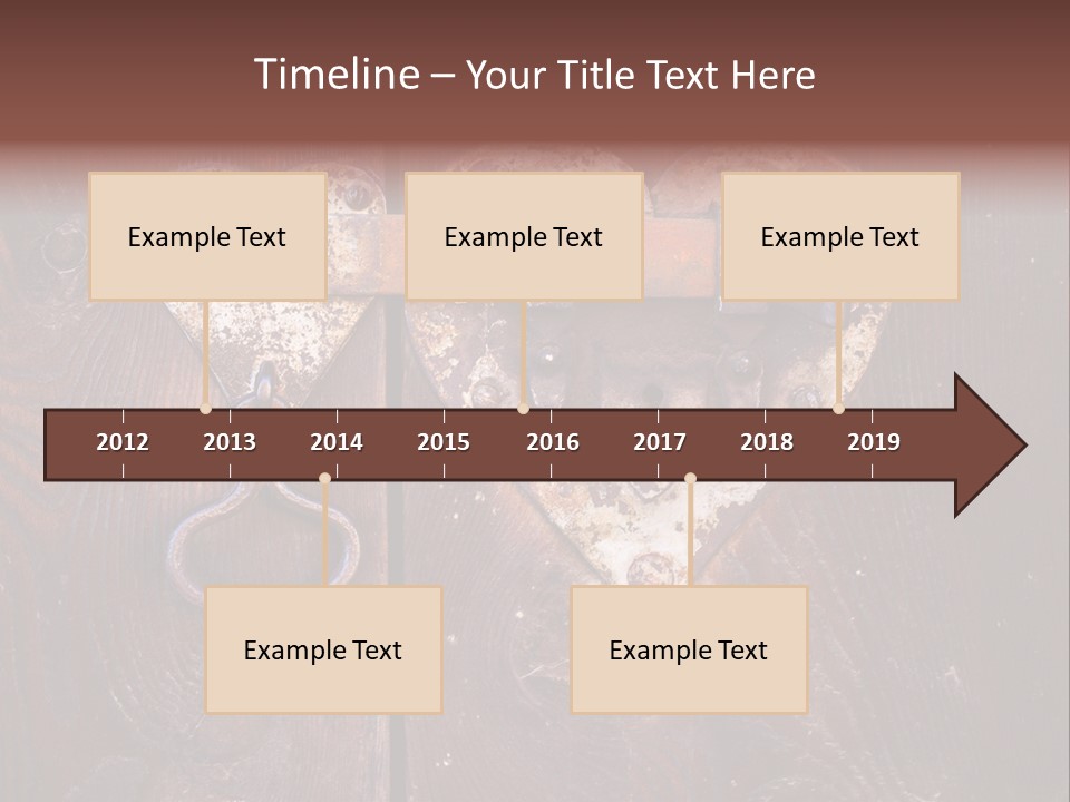 Passion Rusty Door PowerPoint Template