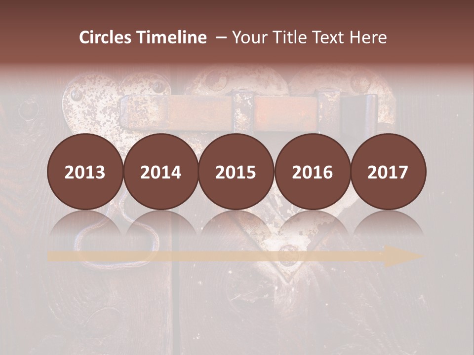 Passion Rusty Door PowerPoint Template