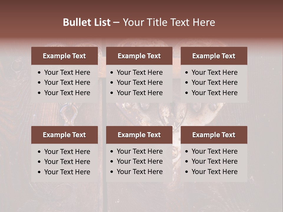 Passion Rusty Door PowerPoint Template