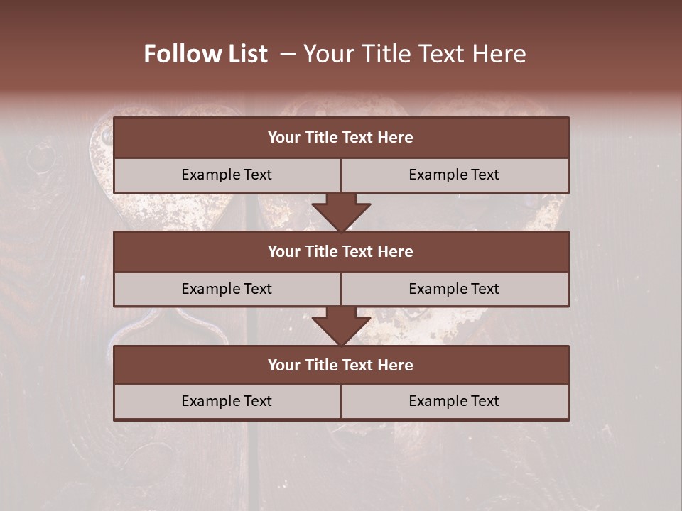 Passion Rusty Door PowerPoint Template