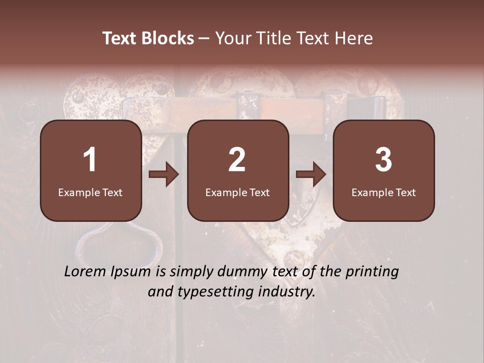 Passion Rusty Door PowerPoint Template